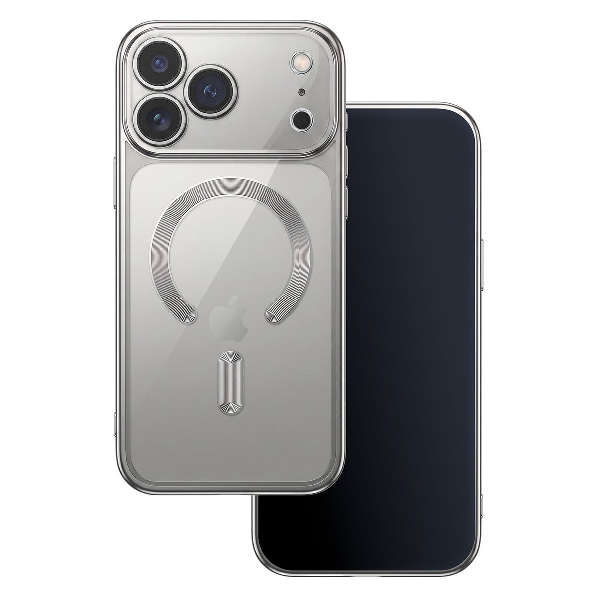 Color Chrome Mag apvalks iPhone 17 Pro 6,3" / 18 Pro 6,3" sudraba krāsā
