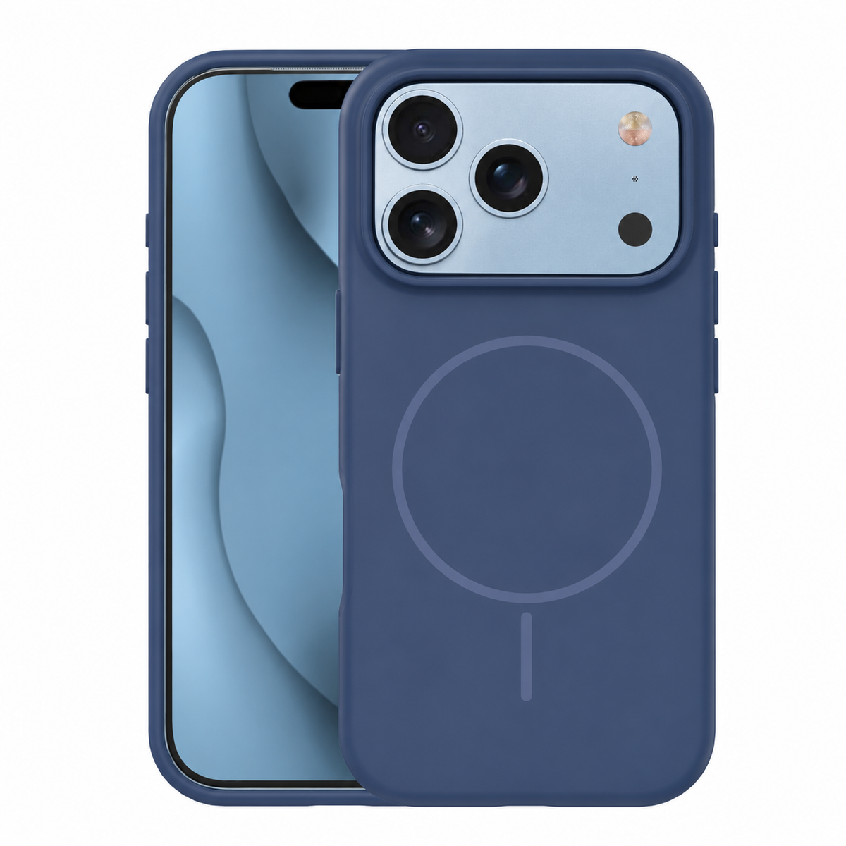 Plāns silikona Mag apvalks iPhone 17 Pro Max 6,9" / 18 Pro Max 6,9" tumši zils