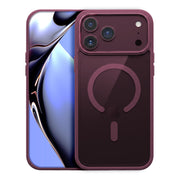 Color Clear Mag apvalks iPhone 17 Pro Max 6,9" / 18 Pro Max 6,9" tumši kirsu krāsā