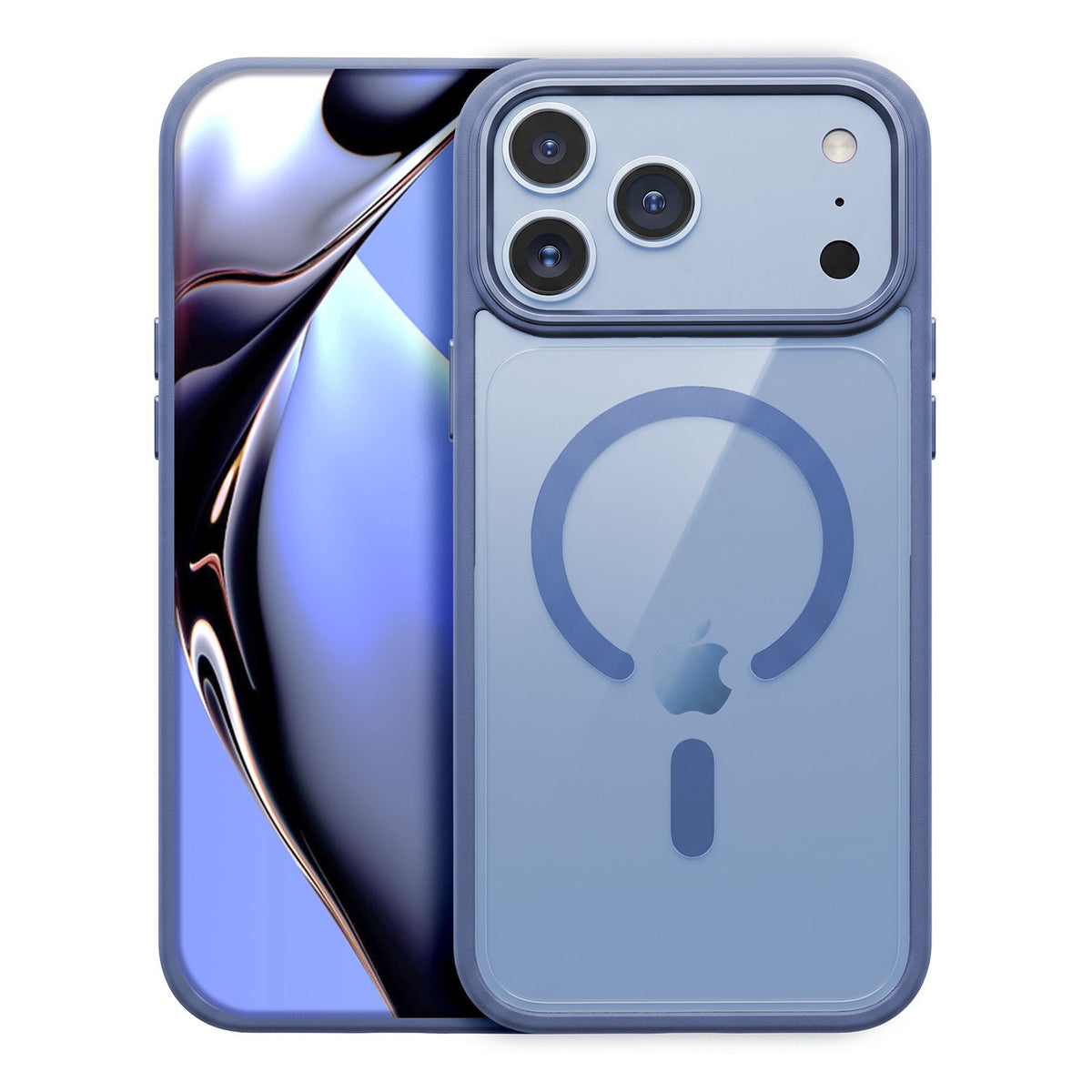 Color Clear Mag apvalks iPhone 17 Pro 6,3" / 18 Pro 6,3" debeszilā krāsā