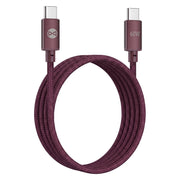 Forever Vibe USB-C – USB-C kabelis, 1,0 m, 60 W, bordo krāsā