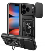 Defender Slide apvalks iPhone 17 Pro 6,3" / 18 Pro 6,3" melnā krāsā