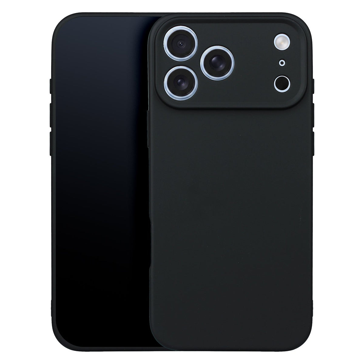 Silikona apvalks iPhone 17 Pro 6,3" / 18 Pro 6,3" melnā krāsā
