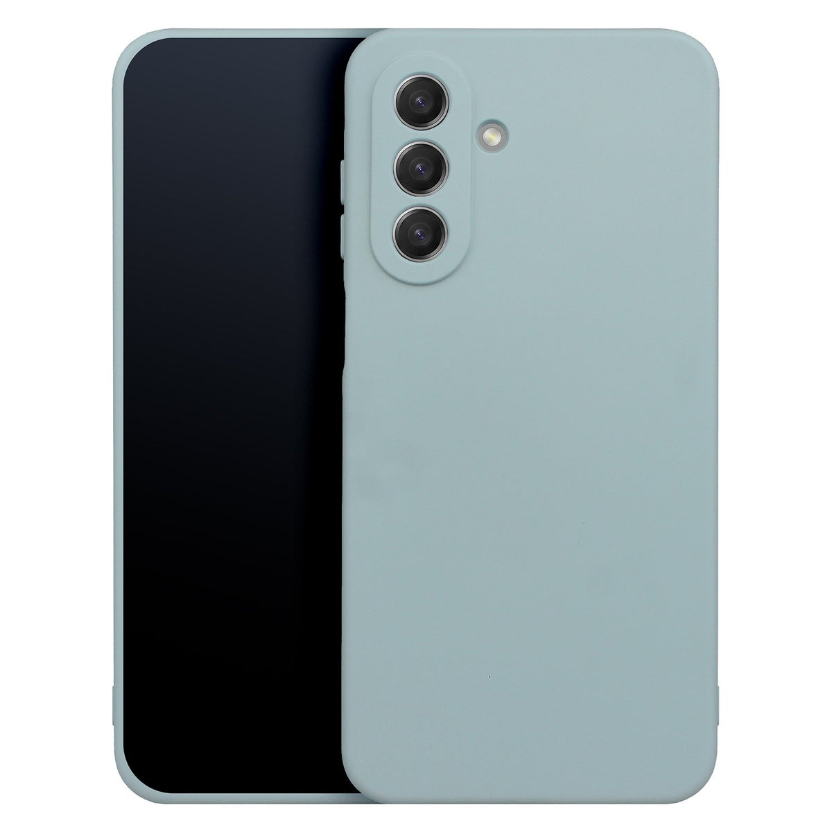 Silikona apvalks viedtālrunim Samsung Galaxy A17 4G / A17 5G / A18 5G, sudraba krāsā