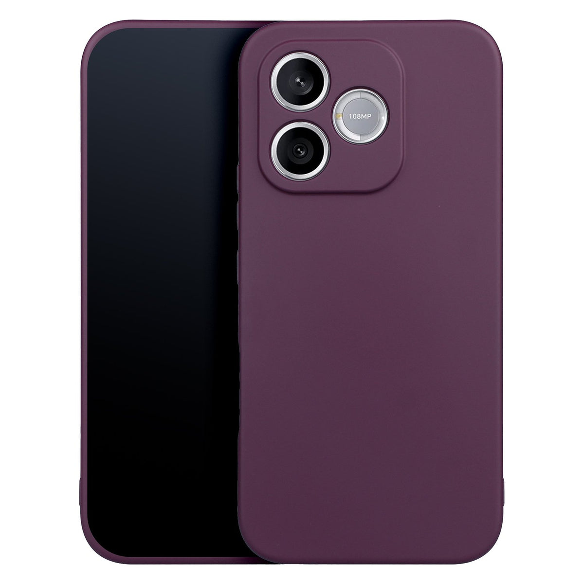 Silikona apvalks tālrunim Honor 600 Lite tumši ķiršu krāsā