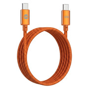 Forever Vibe USB-C – USB-C kabelis, 1,0 m, 60 W, oranžs