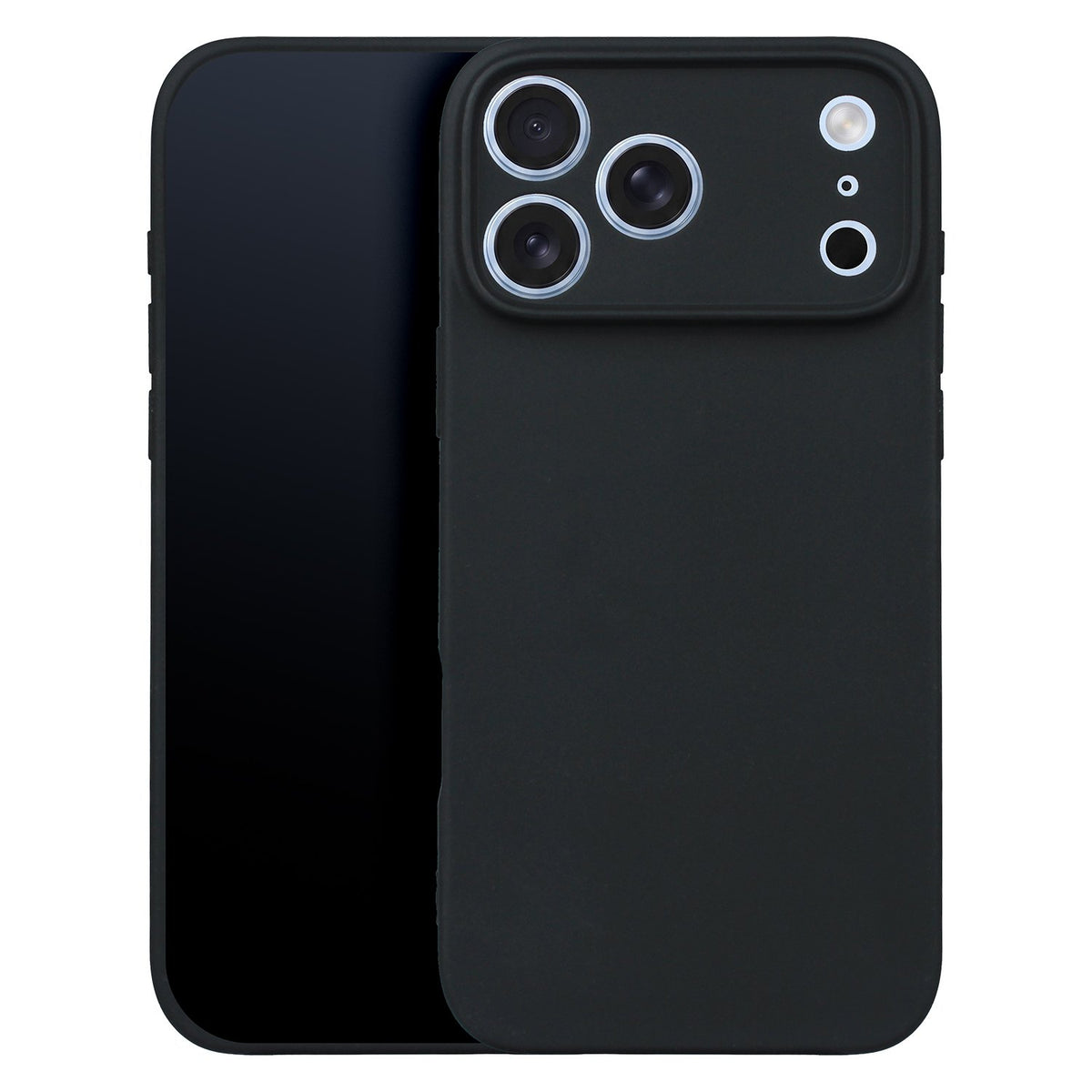 Matēts TPU apvalks iPhone 17 Pro Max 6,9" / 18 Pro Max 6,9" melnā krāsā