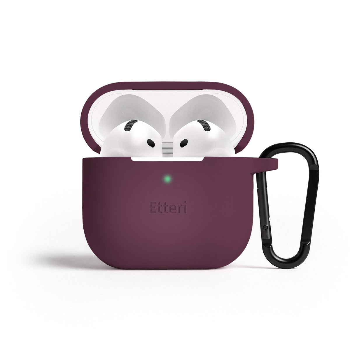 „Etteri“ silikona apvalks „AirPods 4“ / „AirPods 5“ tumši ķiršu krāsā