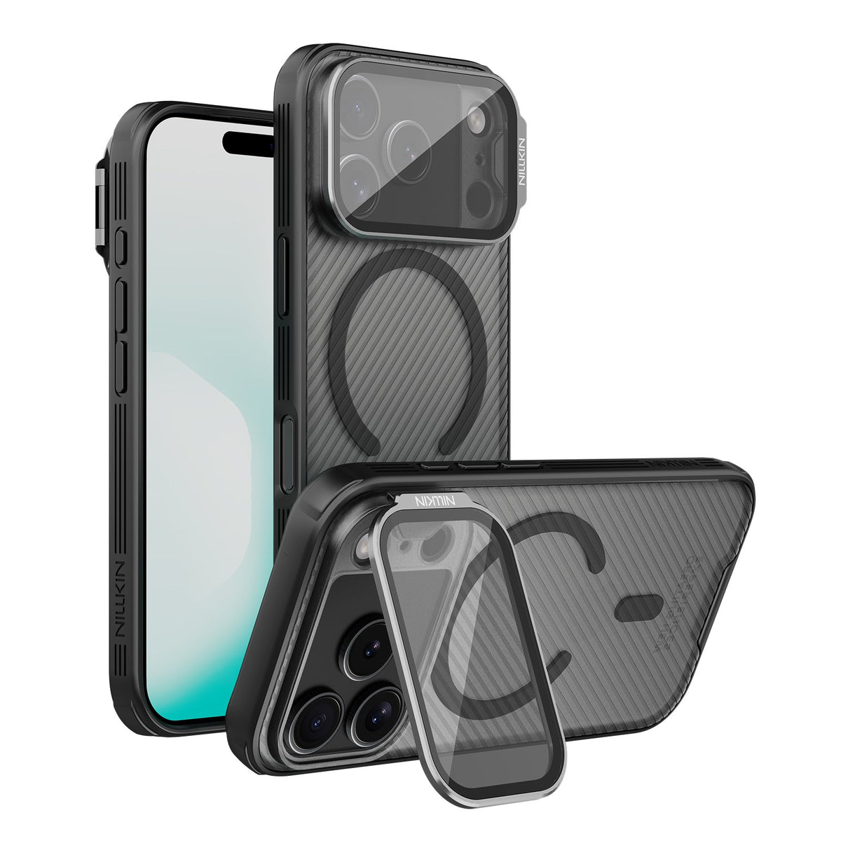 NILLKIN CAMSHIELD PROP MAGNETISKĀ APVALKS IPHONE 17 PRO / IPHONE 18 PRO, MELNS / CZARNY
