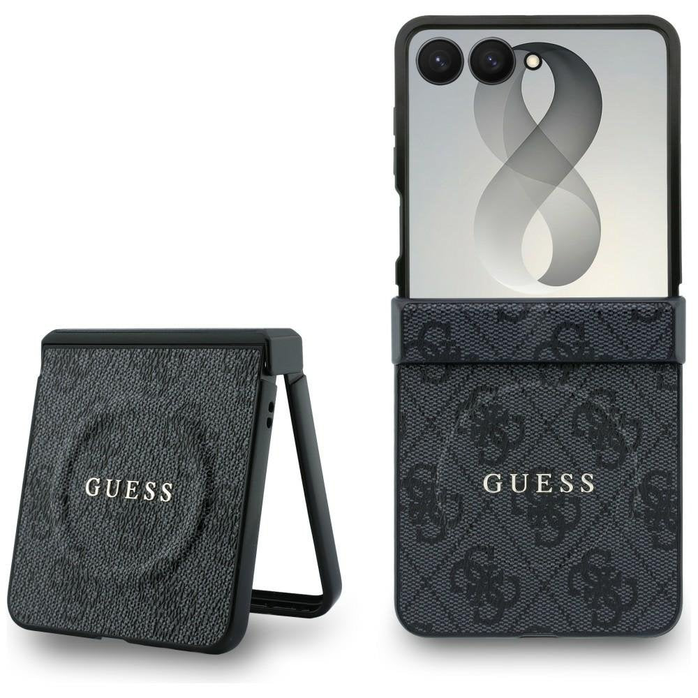 Guess HC Magnetic 4G PU CLASSIC apvalks Samsung Galaxy Z Flip 8, melns