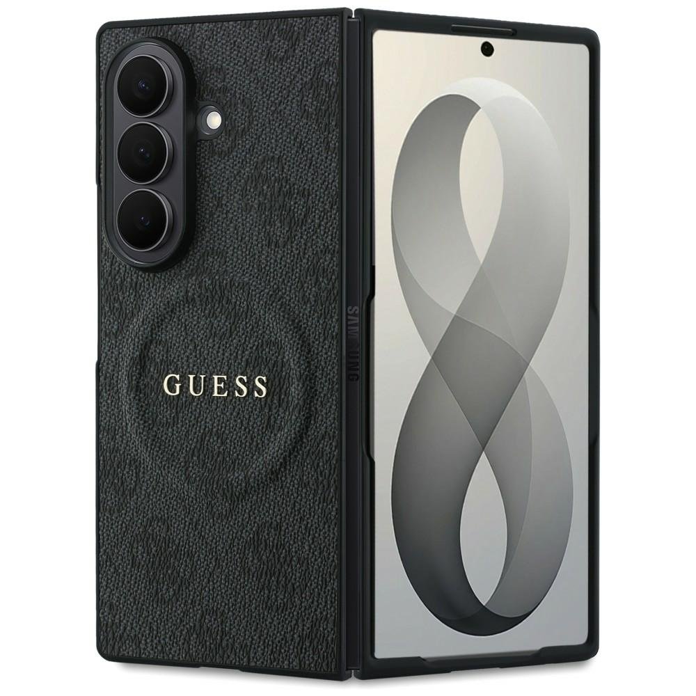 Guess HC Magnetic 4G PU CLASSIC apvalks Samsung Galaxy Z Fold 8 Ultra, melns