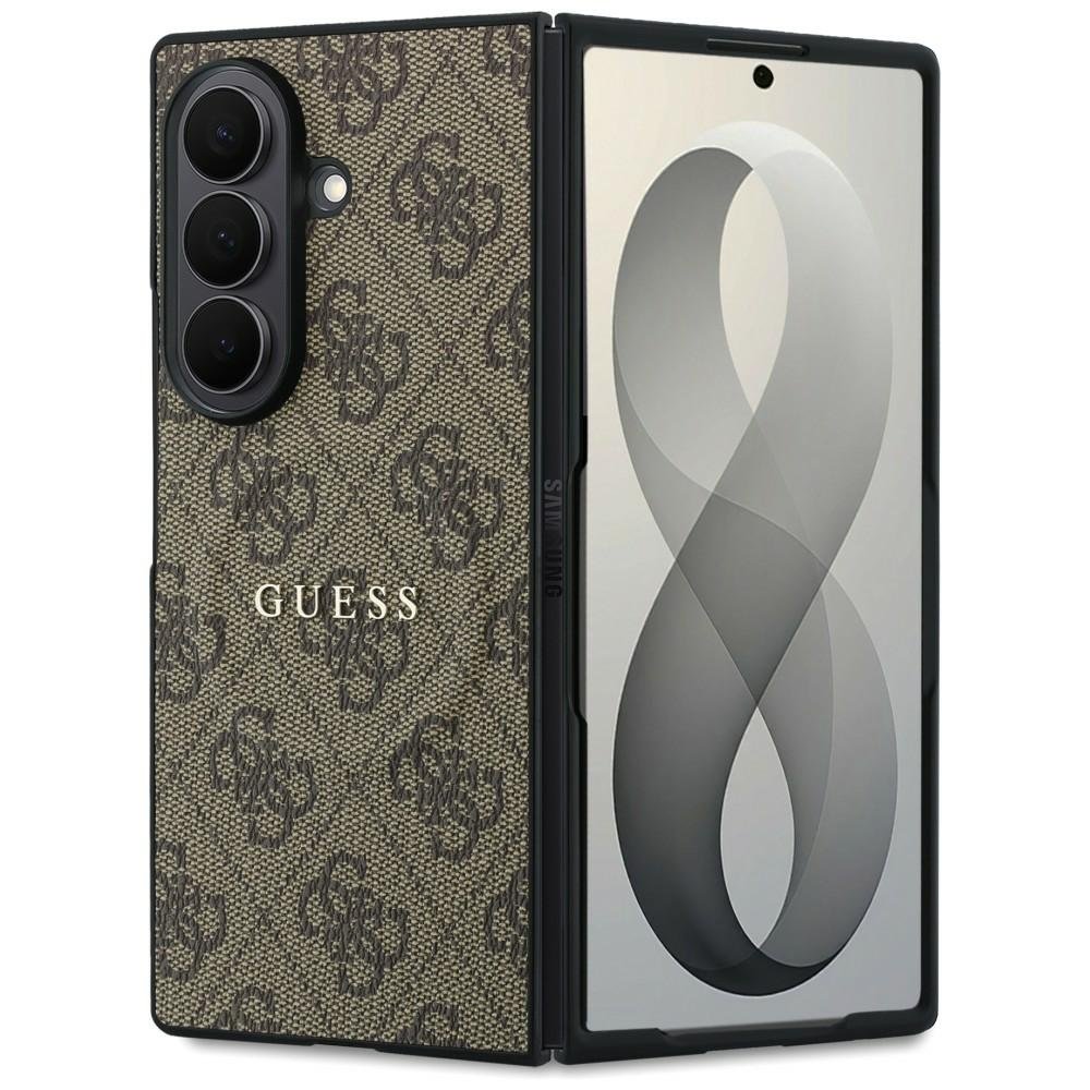 Guess HC Magnetic 4G PU CLASSIC apvalks Samsung Galaxy Z Fold 8 Ultra, brūns