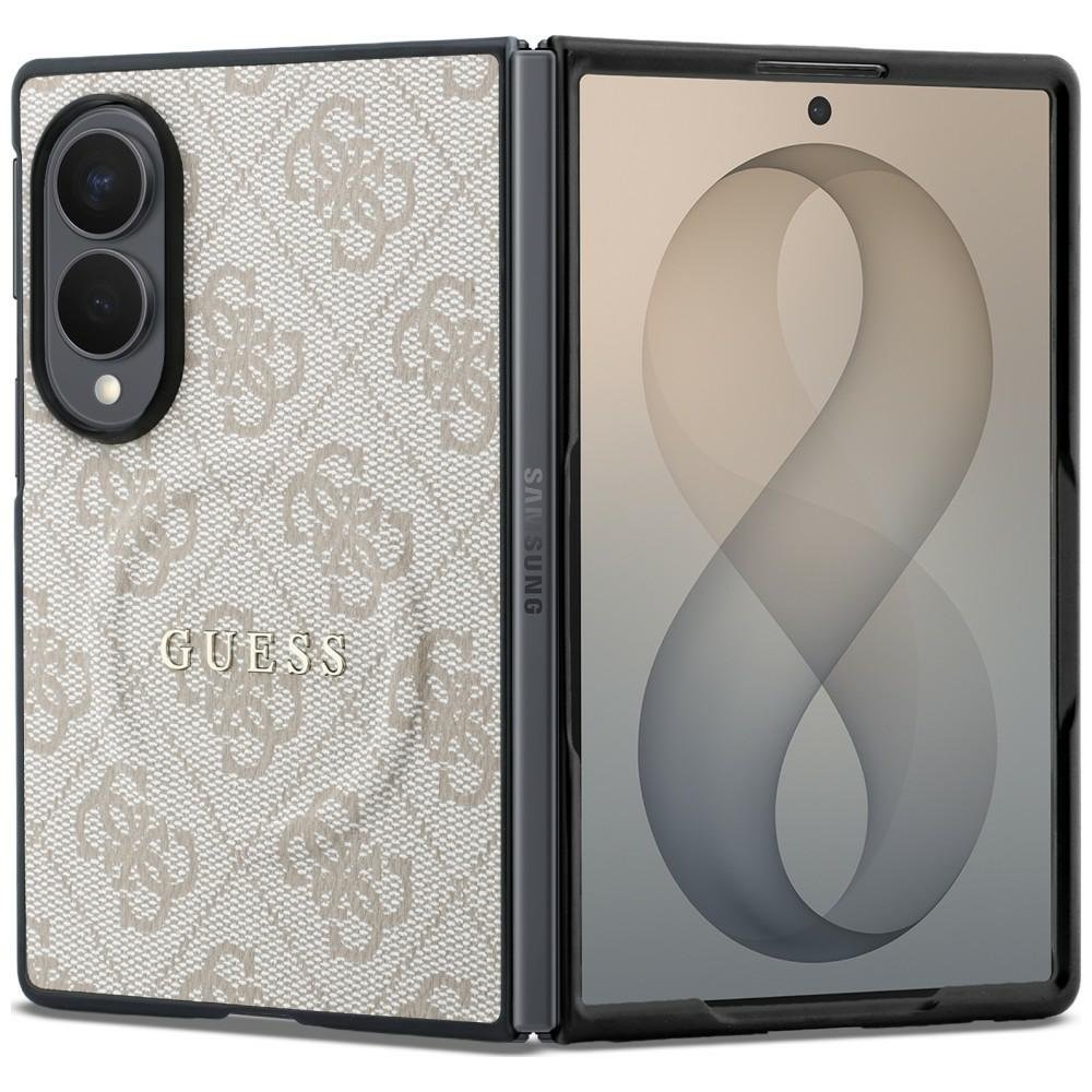 Guess HC Magnetic 4G PU CLASSIC apvalks Samsung Galaxy Z Fold 8, rozā krāsā