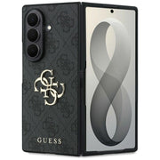 Guess HC 4G PU BIG LOGO apvalks Samsung Galaxy Z Fold 8 Ultra, melns