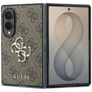 Guess HC 4G PU BIG LOGO apvalks Samsung Galaxy Z Fold 8, brūns