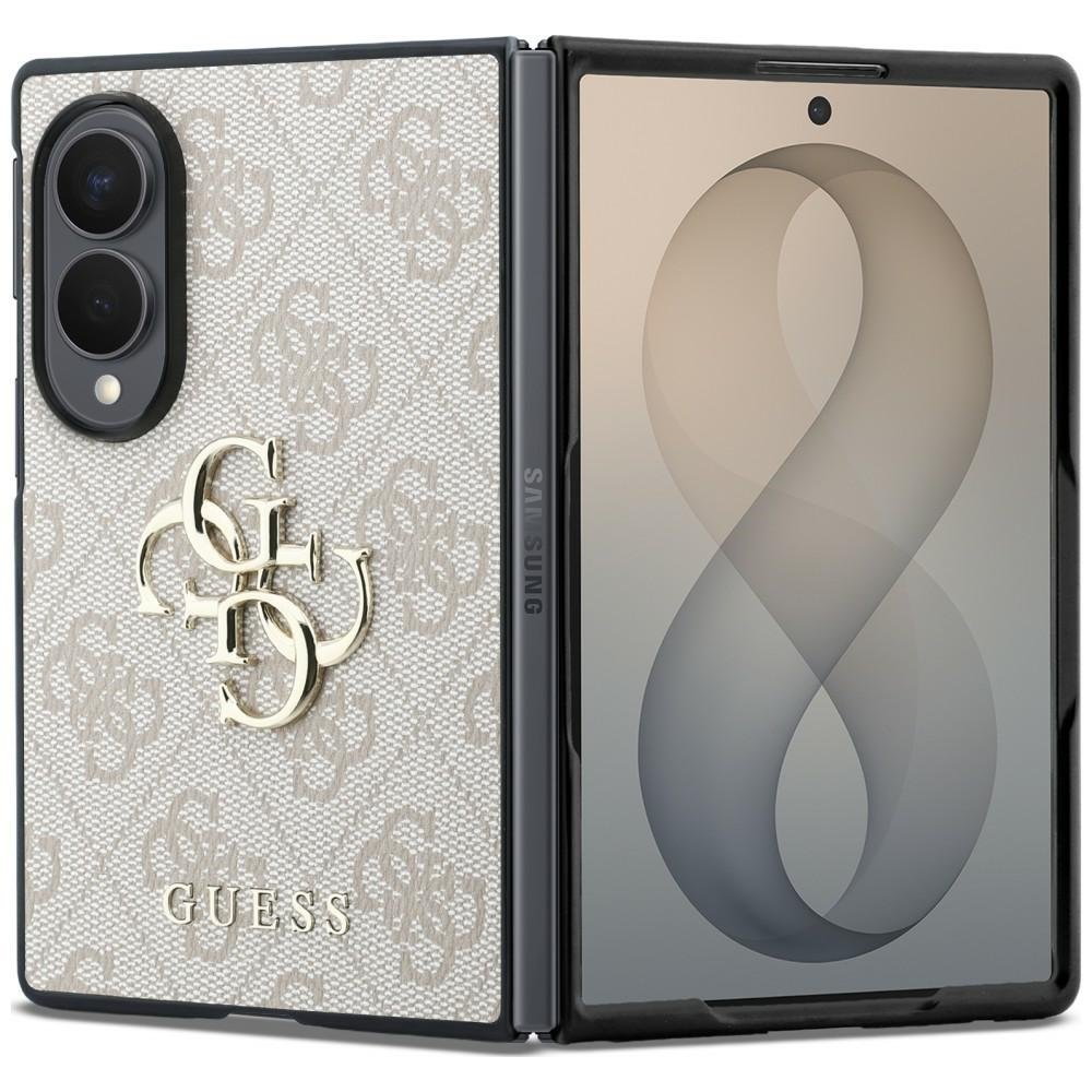 Guess HC 4G PU BIG Logo apvalks Samsung Galaxy Z Fold 8, rozā krāsā