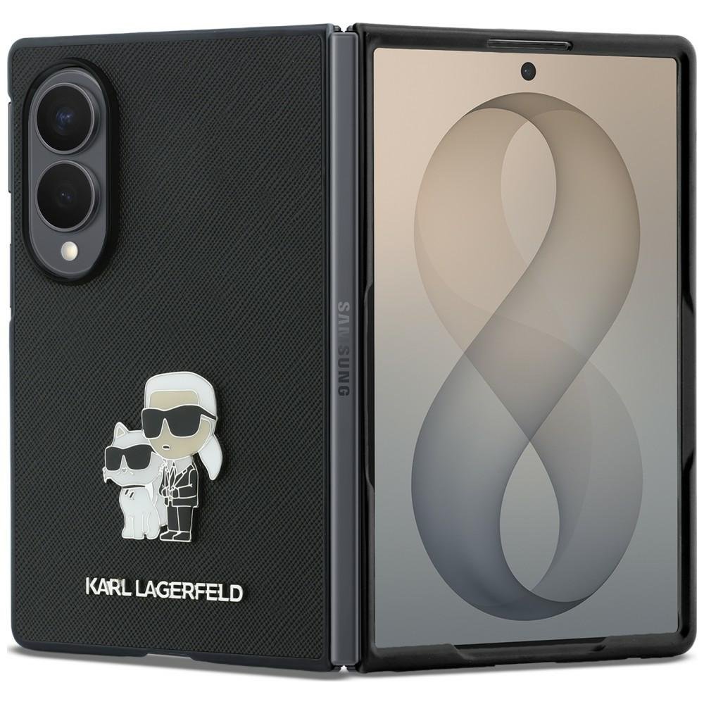 Karl Lagerfeld HC Saffiano KC PIN apvalks Samsung Galaxy Z Fold 8, melns