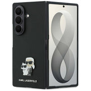 Karl Lagerfeld HC Saffiano KC PIN apvalks Samsung Galaxy Z Fold 8 Ultra, melns