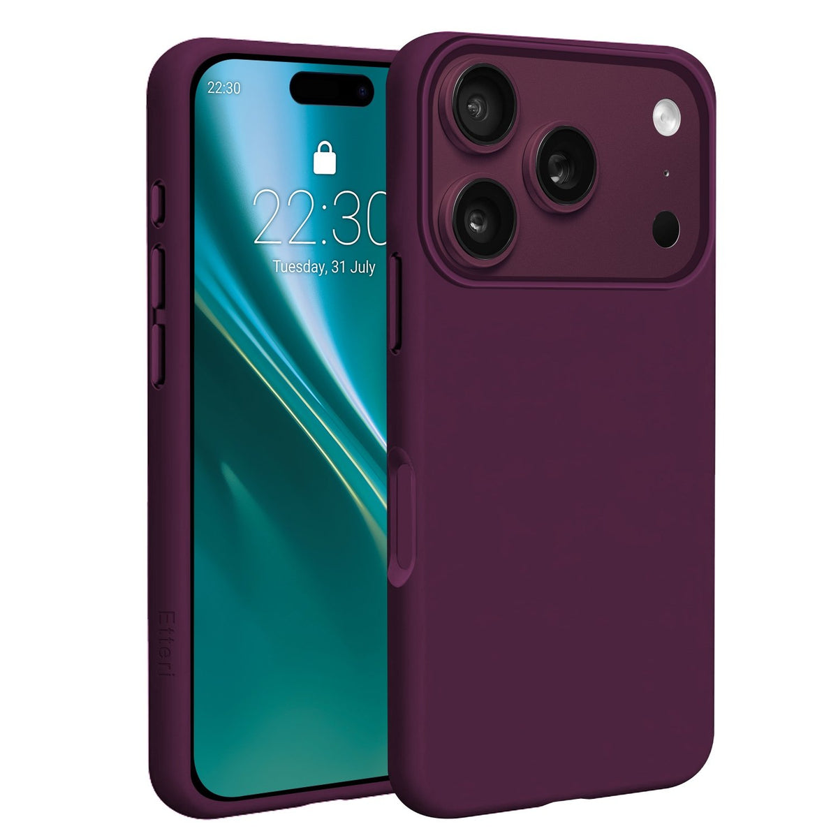 Etteri silikona Mag apvalks iPhone 17 Pro Max / 18 Pro Max 6,9" tumši ķiršu krāsā