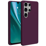 Etteri silikona Mag apvalks Samsung Galaxy S26 Ultra – tumši ķiršu krāsā