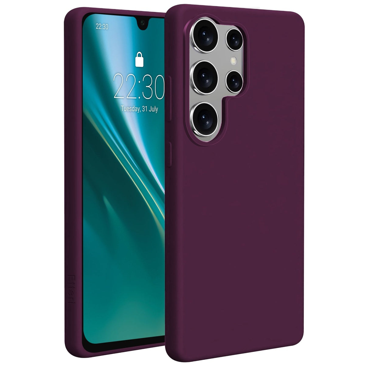 Etteri silikona Mag apvalks Samsung Galaxy S26 Ultra – tumši ķiršu krāsā