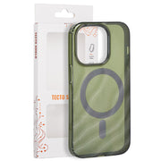 Tecto Shield Desert Mag apvalks iPhone 14 Pro 6,1" tumši olīvu krāsā