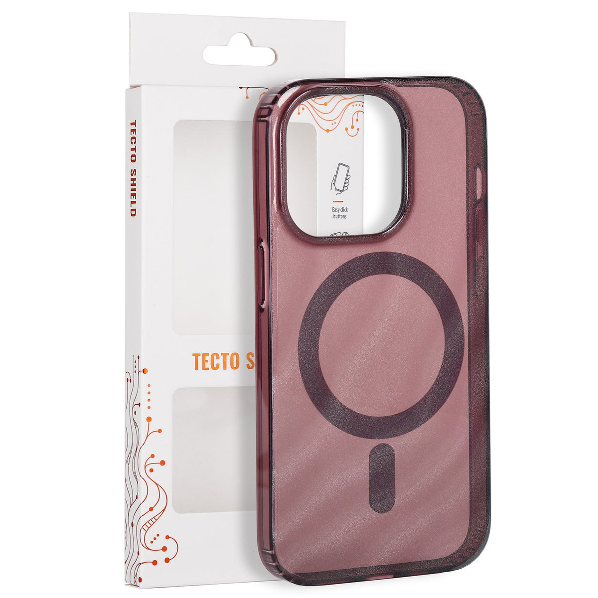 Tecto Shield Desert Mag apvalks iPhone 14 Pro 6,1" sarkanbrūns