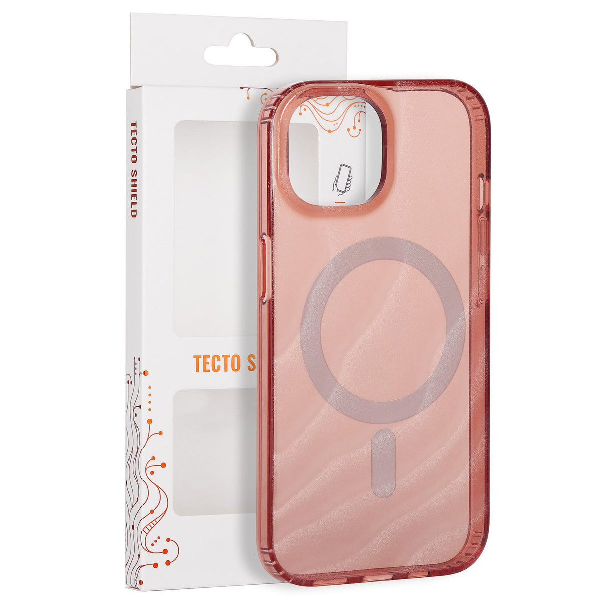 Tecto Shield Desert Mag apvalks iPhone 15 6,1" terakotas krāsā
