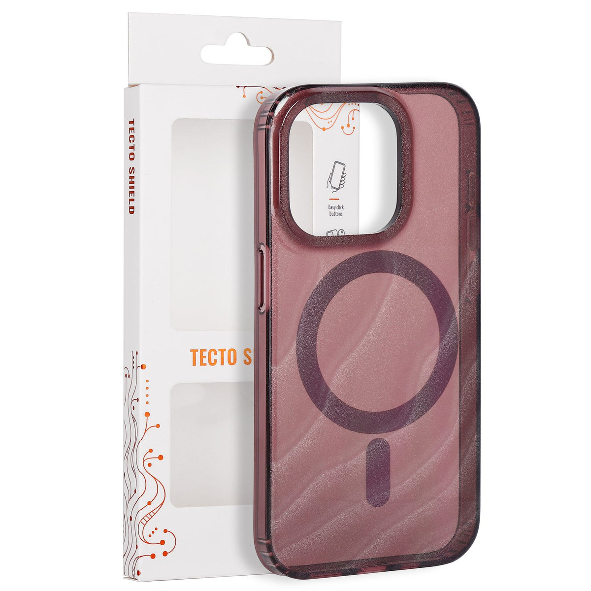 Tecto Shield Desert Mag apvalks iPhone 15 Pro Max 6,7" sarkanbrūns