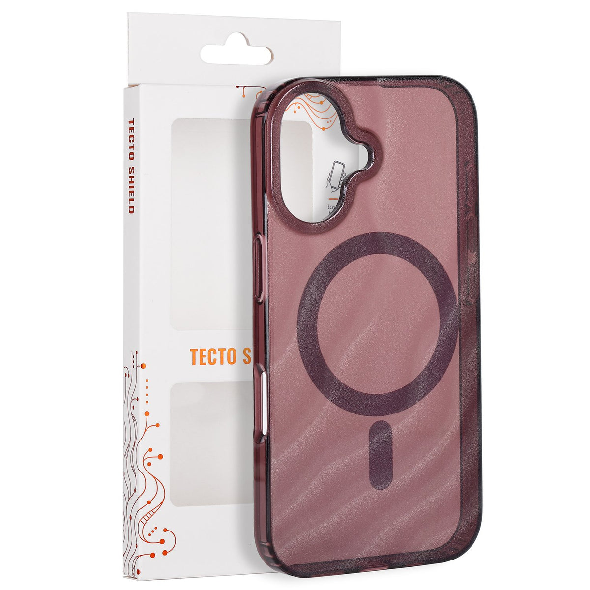 Tecto Shield Desert Mag apvalks iPhone 16 6,1" sarkanbrūns