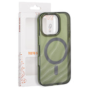 Tecto Shield Desert Mag apvalks iPhone 16 Pro 6,3" tumši olīvu krāsā