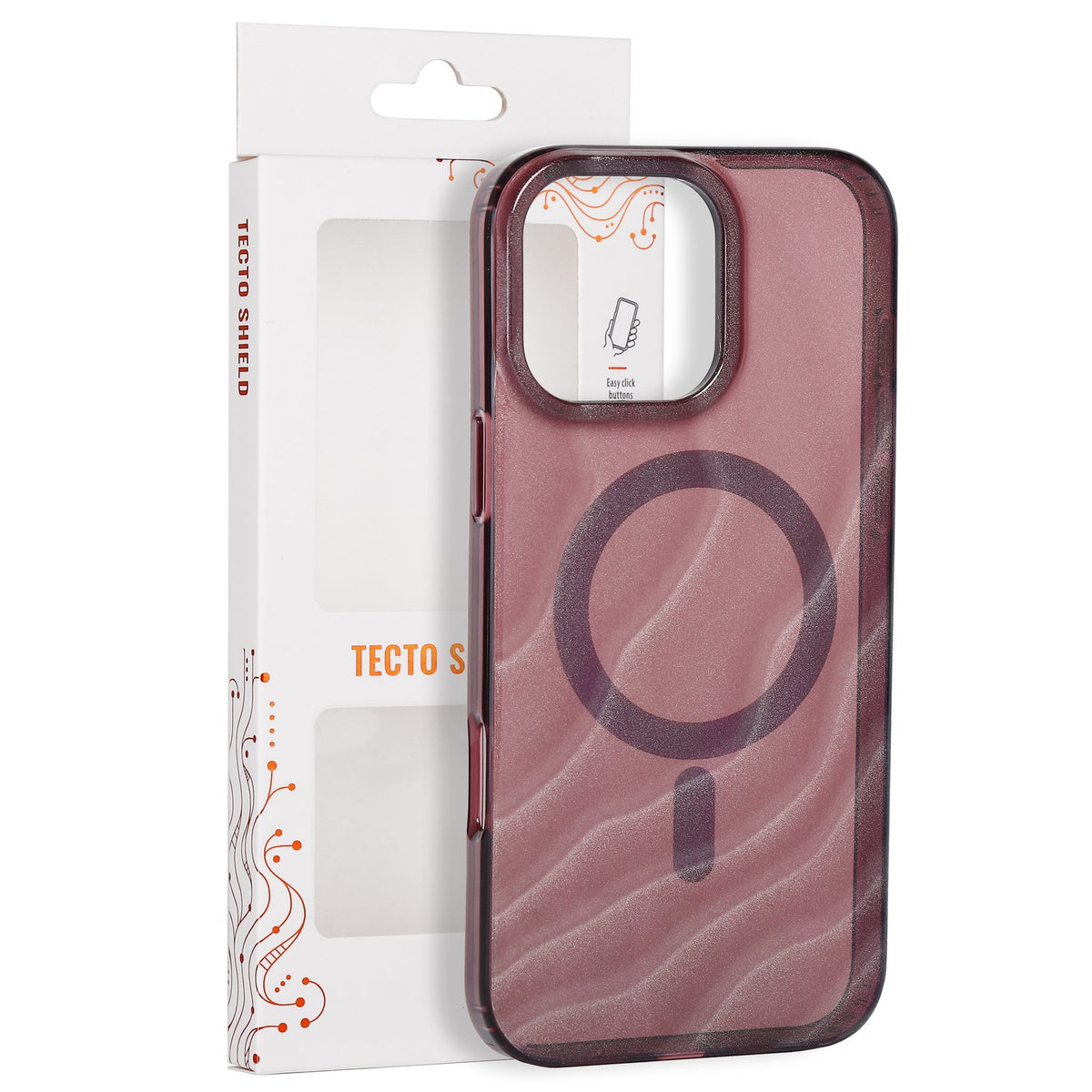 Tecto Shield Desert Mag apvalks iPhone 16 Pro Max 6,9" sarkanbrūnā krāsā
