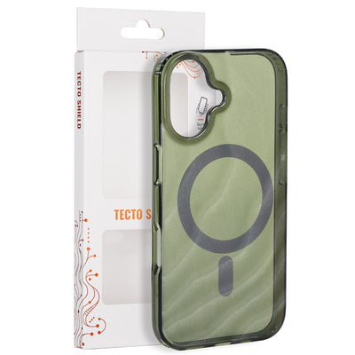 Tecto Shield Desert Mag vāciņš iPhone 17 6,3" tumši olīvu krāsā