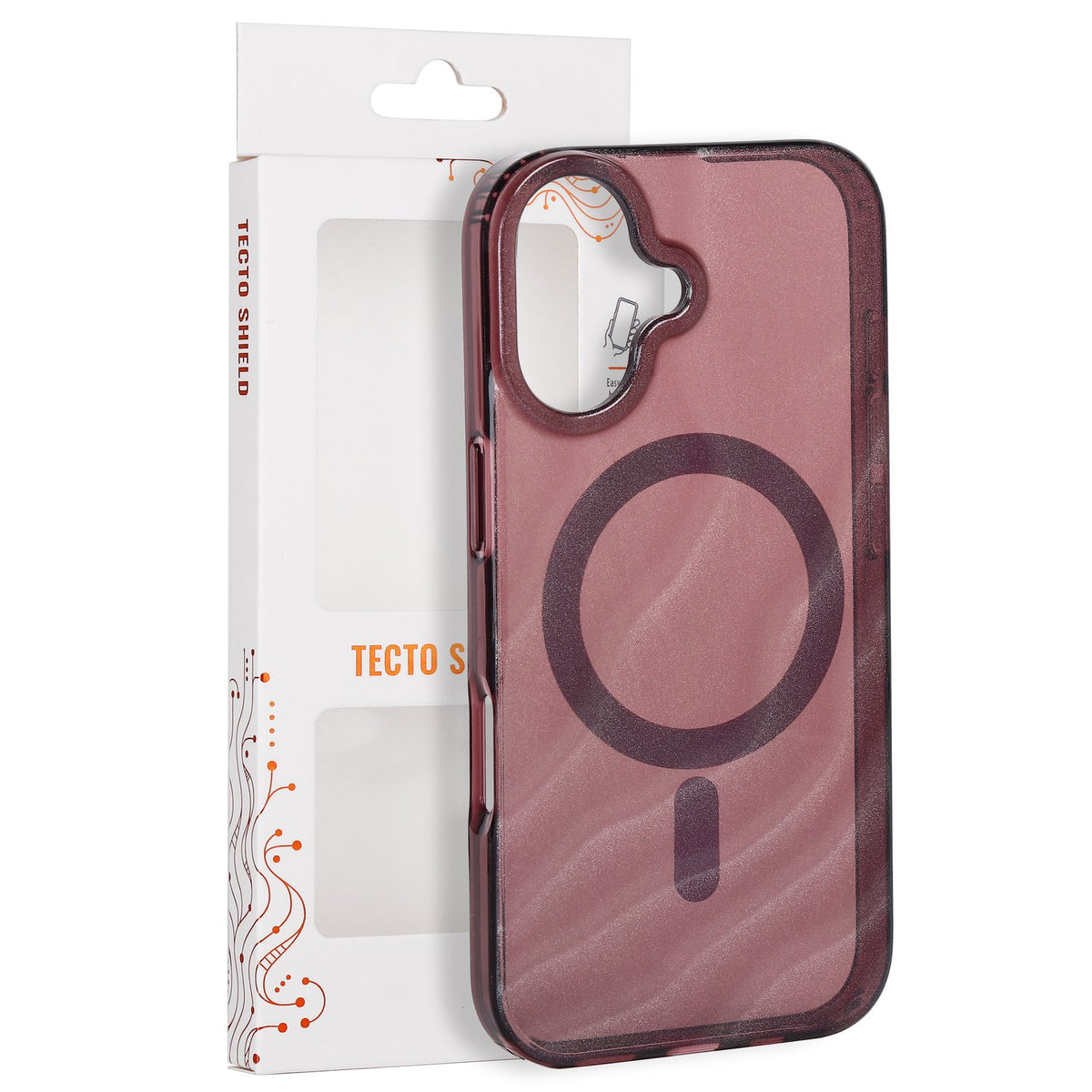 Tecto Shield Desert Mag apvalks iPhone 17 6,3" sarkanbrūns