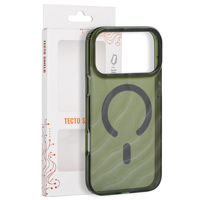 Tecto Shield Desert Mag vāciņš iPhone 17 Pro Max 6,9" / iPhone 18 Pro Max 6,9" tumši olīvu krāsā