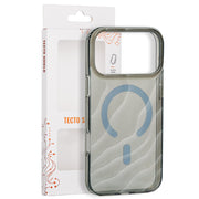 Tecto Shield Desert Mag apvalks iPhone 17 Pro Max 6,9" / 18 Pro Max 6,9" sudraba krāsā