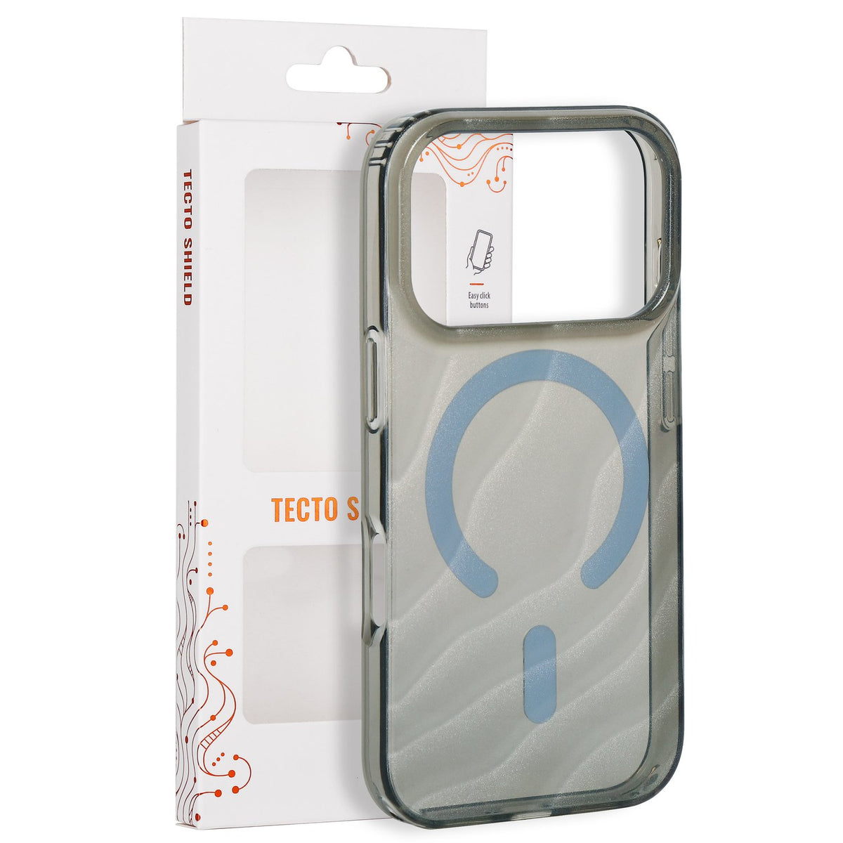 Tecto Shield Desert Mag apvalks iPhone 17 Pro 6,3" / 18 Pro 6,3" sudraba krāsā