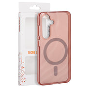 Tecto Shield Desert Mag apvalks Samsung Galaxy S25 tālrunim, terakotas krāsā