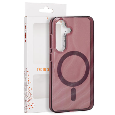 Tecto Shield Desert Mag vāciņš Samsung Galaxy S25, sarkanbrūns