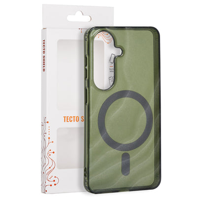 Tecto Shield Desert Mag vāciņš Samsung Galaxy S26, tumši olīvu krāsā