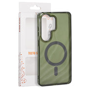 Tecto Shield Desert Mag apvalks Samsung Galaxy S26 Ultra, tumši olīvu krāsā