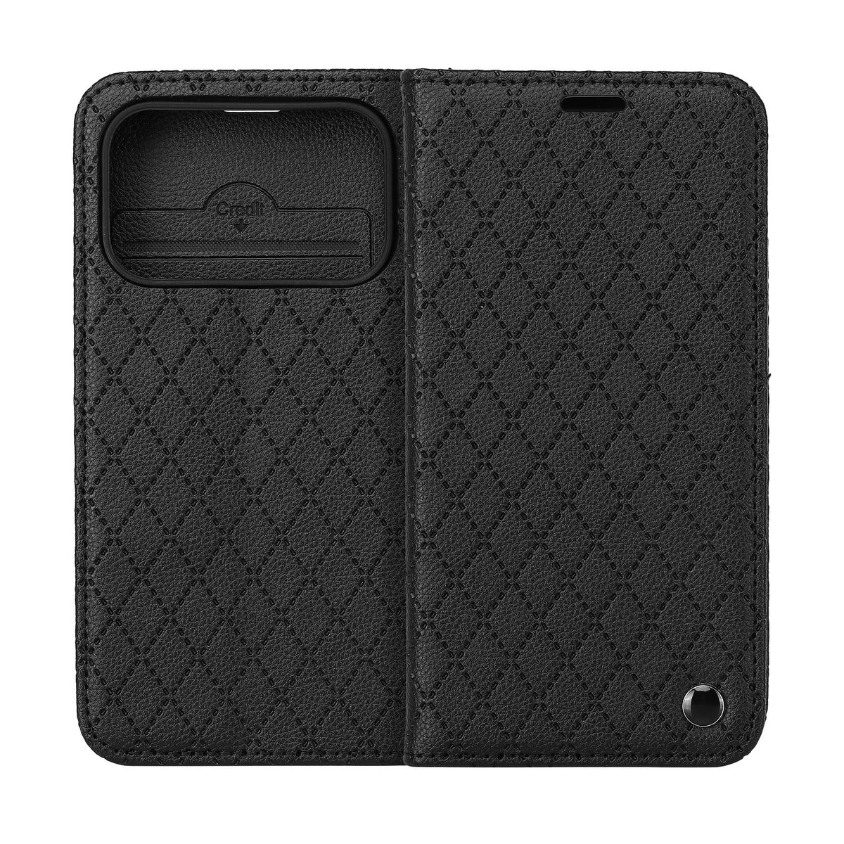 Smart Caro apvalks iPhone 17 Pro 6,3" / 18 Pro 6,3" melnā krāsā