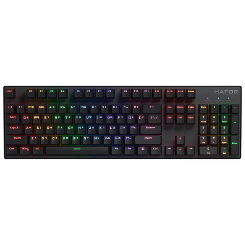 Hator HTK204UA Icefall Mecha Rainbow 104 Bezvadu Spēļu klaviatūra ENG/UA/RU