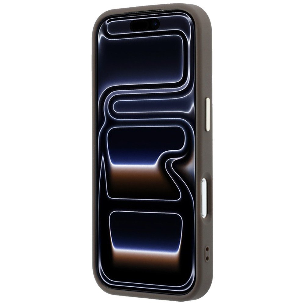 „Guess“ 4G un liela izmēra „Resin Logo“ apvalks iPhone 18 Pro / iPhone 17 Pro, brūns
