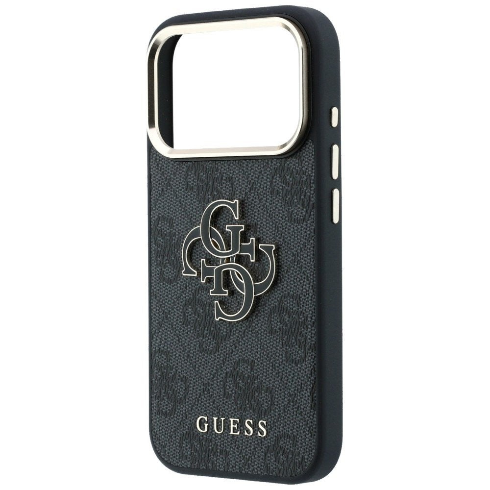 „Guess“ 4G un liela izmēra „Resin Logo“ apvalks iPhone 18 Pro / iPhone 17 Pro, melns