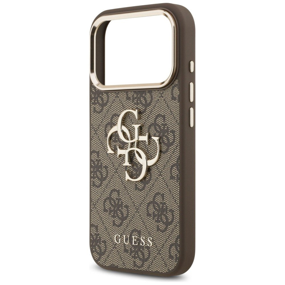 „Guess“ 4G Big 4G Classic Logo apvalks iPhone 18 Pro / iPhone 17 Pro, brūns