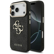 „Guess“ 4G Big 4G Classic Logo apvalks iPhone 18 Pro / iPhone 17 Pro, melns