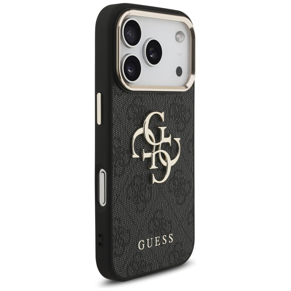 „Guess“ 4G Big 4G Classic Logo apvalks iPhone 18 Pro / iPhone 17 Pro, melns