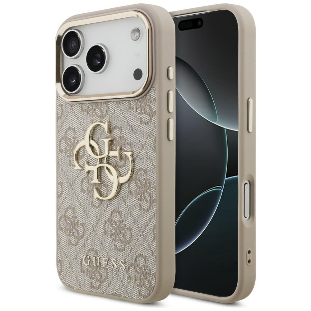 „Guess“ 4G Big 4G Classic Logo apvalks iPhone 18 Pro / iPhone 17 Pro, rozā krāsā