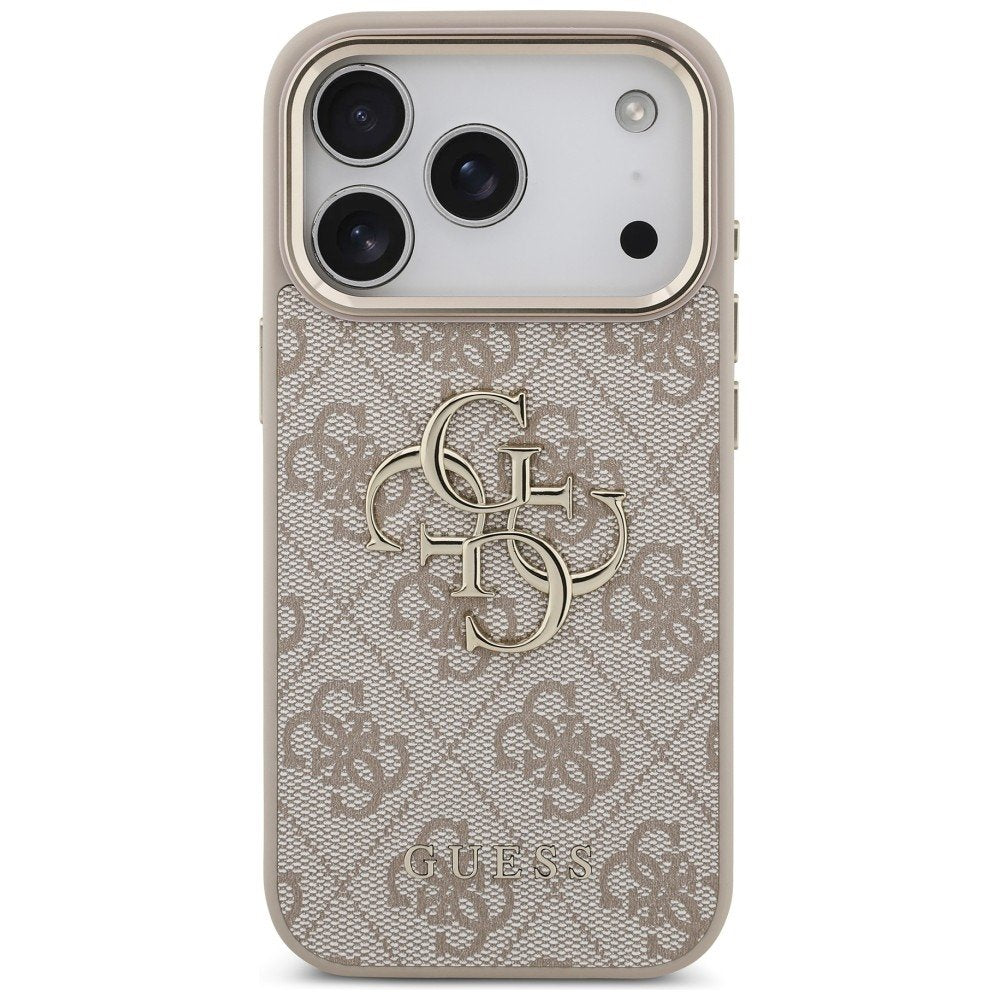 „Guess“ 4G Big 4G Classic Logo apvalks iPhone 18 Pro / iPhone 17 Pro, rozā krāsā